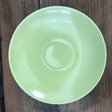 Poole Pottery Lime Yellow Saucer