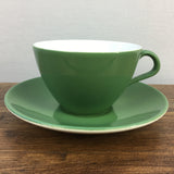Poole Pottery Cameo Green Tea Cup & Saucer