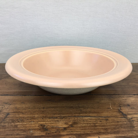 Poole Pottery Twintone Peach Serving Bowl