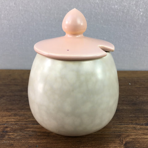 Poole Pottery Peach Bloom & Seagull Mustard Pot (Rounded)