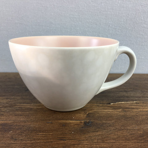 Poole Pottery Peach & Seagull Tea Cup Wide Streamline