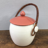 Poole Pottery Twintone Red Indian C95 Biscuit Barrel