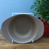 Poole Pottery Twintone Mushroom & Sepia Eared Bowl
