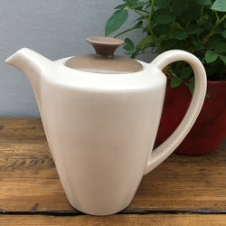 Poole Pottery Streamline Coffee Pot in Sepia & Mushroom