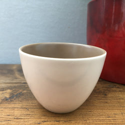 Poole Pottery Twintone Sepia & Mushroom Sugar  Bowl for Coffee Set