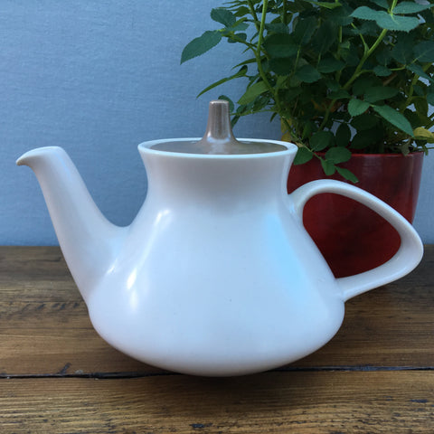 Poole Pottery Twintone Mushroom & Sepia Teapot, 1.25 Pint