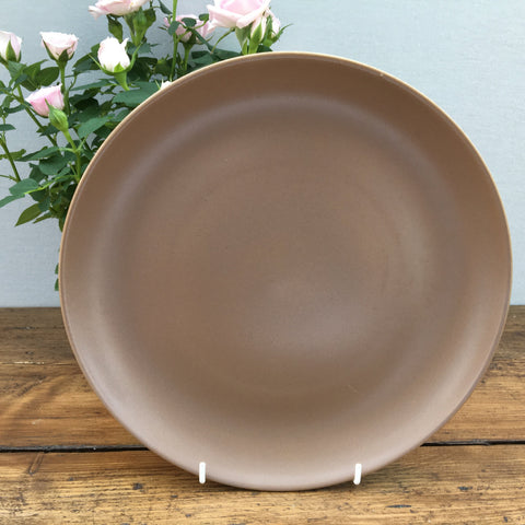 Poole Pottery Twintone Mushroom & Sepia Dinner Plate (Sepia)