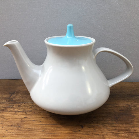 Poole Pottery Sky Blue & Dove Grey 2 Pint Teapot