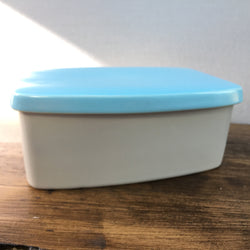 Poole Pottery Sky Blue & Dove Grey Butter Dish (Box)