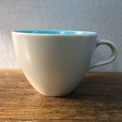 Poole Pottery Sky Blue & Dove Grey Coffee Cup (Contour)