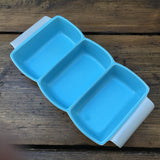 Poole Sky Blue & Dove Grey Hors D'oeuvre Dish, Oblong