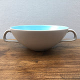 Poole Pottery Sky Blue & Dove Grey Soup Cup