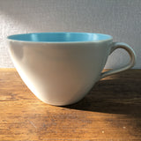 Poole Pottery Sky Blue & Dove Grey Wide Tea Cup (Contour)