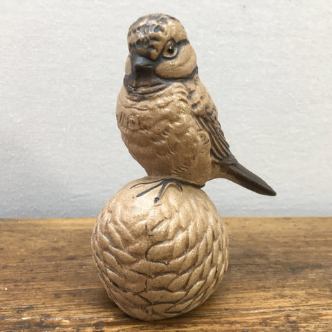 Poole Pottery Stoneware Chickadee on a Pine Cone