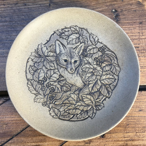 Poole Pottery Stoneware 5" Plate - Fox