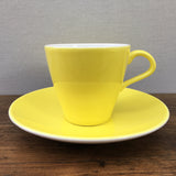 Poole Pottery Sunshine Yellow Tea Cup & Saucer