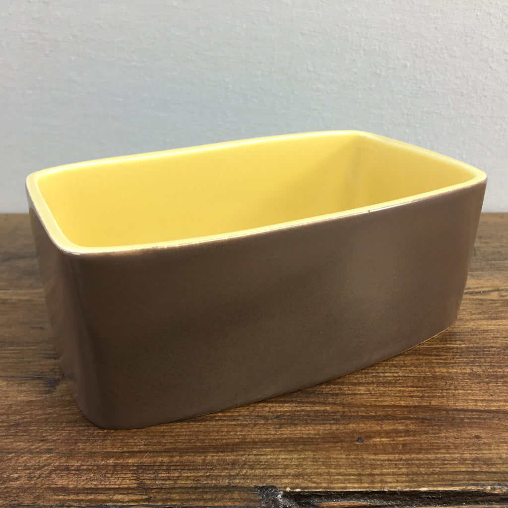 Poole Pottery "Twintone Sweetcorn & Brazil (C107)" Butter Dish Base