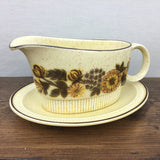 Poole Pottery Thistlewood Gravy Boat & Stand