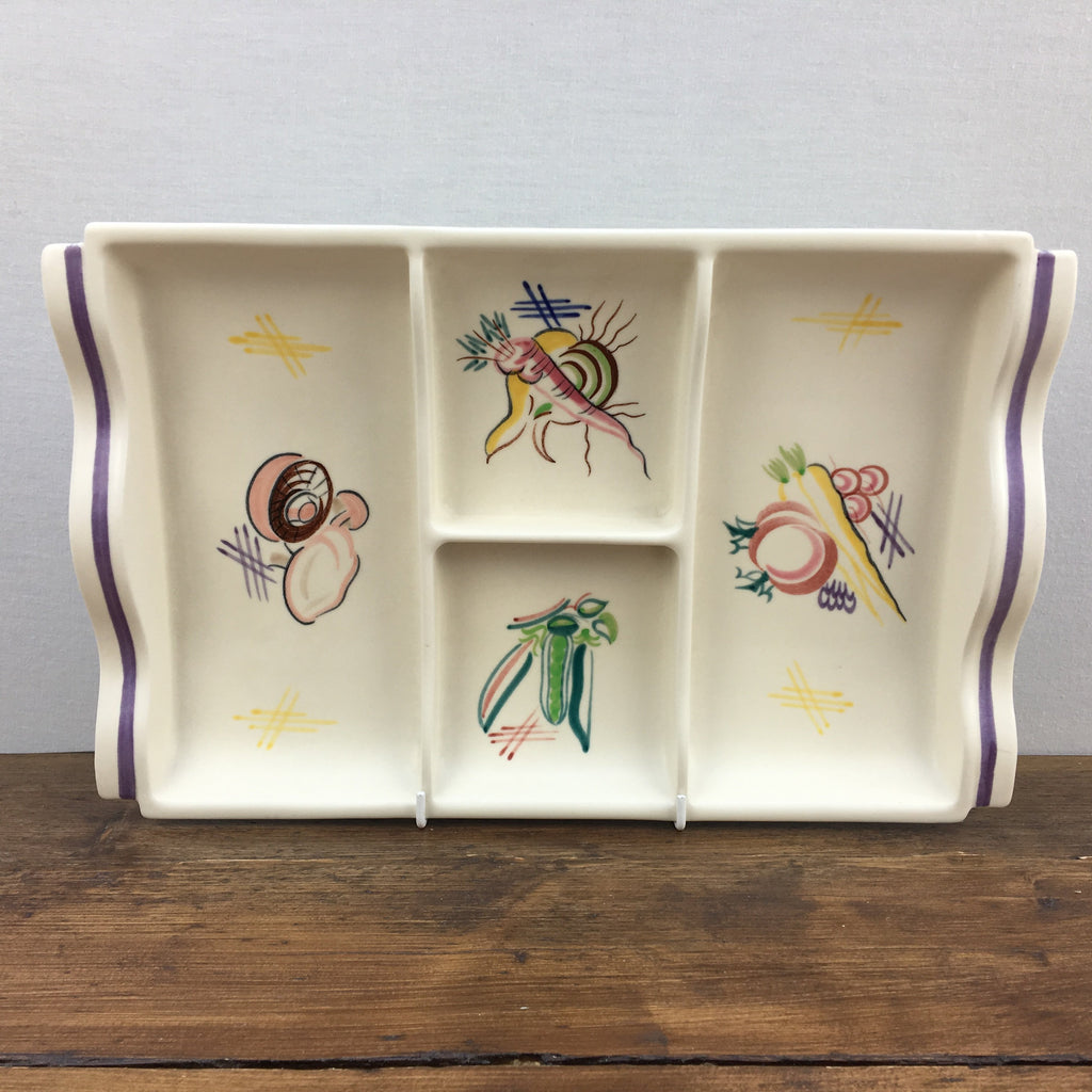 Poole Pottery "Traditional Ware" Oblong Hors D'oeuvre Dish (KUB Patter