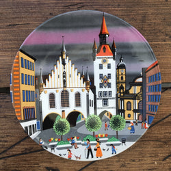 Poole Pottery Transfer Plate Bavarian Town 431 Scene I