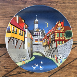 Poole Pottery Transfer Plate Bavarian Town 432 Scene II