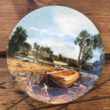 Poole Pottery Transfer Plate - Constable's Boat Building Near Flatford Mill