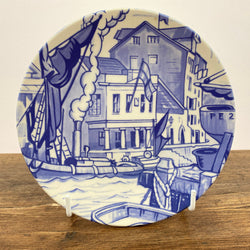 Poole Pottery Blue Transfer Plate The Harbour Office