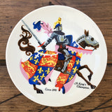Poole Pottery Transfer Plate - A King's Champion