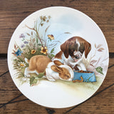 Poole Pottery Transfer Plates - Puppy & Rabbit