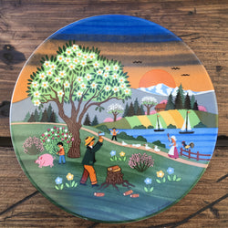 Poole Pottery Transfer Plate - Spring I
