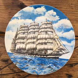 Poole Pottery Transfer Plate - Ship - Krusenstern