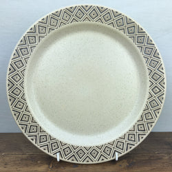 Purbeck Pottery Brown Diamond Dinner Plate