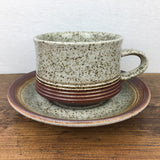 Purbeck Pottery Portland Large Tea Cup & Saucer (Older Style)