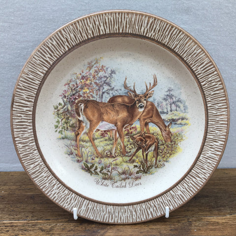 Purbeck Pottery White Tailed Deer Plate