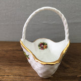Royal Albert Old Country Roses Miniature Ornamental Basket