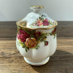 Royal Albert « Old Country Roses » Pot de confiture/conserve avec couvercle