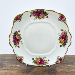 Roya Albert Old Country Roses Square Eared Serving Plate