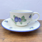 Royal Doulton Blueberry Tea Cup & Saucer