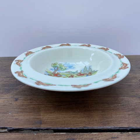 Royal Doulton Bunnykins Rimmed Bowl, Playing by Stream