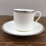 Royal Doulton Platinum Concord Coffee Cup & Saucer