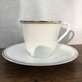 Royal Doulton Platinum Concord Tea Cup & Saucer