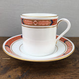 Royal Worcester Beaufort Rust Coffee Cup & Saucer