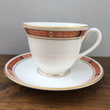Royal Worcester Beaufort Rust Tea Cup & Saucer