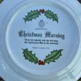 Royal Worcester Christmas Morning 1980 Plate
