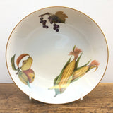 Royal Worcester Evesham Gold Coupe Bowl - Sweetcorn, Cut Apple