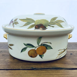 Royal Worcester Evesham Gold 4 Pint Oval Casserole Dish