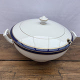 Royal Worcester Howard Cobalt Blue Gold Trim Lidded Soup Tureen