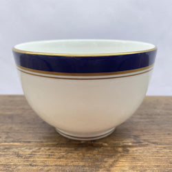Royal Worcester Howard Cobalt Blue Gold Trim Sugar Bowl, Large