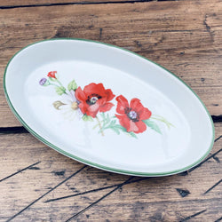 Royal Worcester Poppies Oval Serving Dish