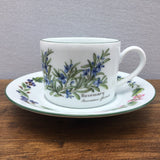 Worcester Herbs Straight Sided Tea Cup & Saucer
